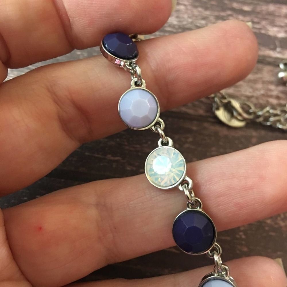 C. Wondersilver-Tone Multi Rhinestonenecklace - image 6